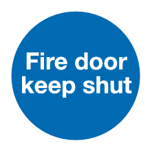 Fire door keep shut sign